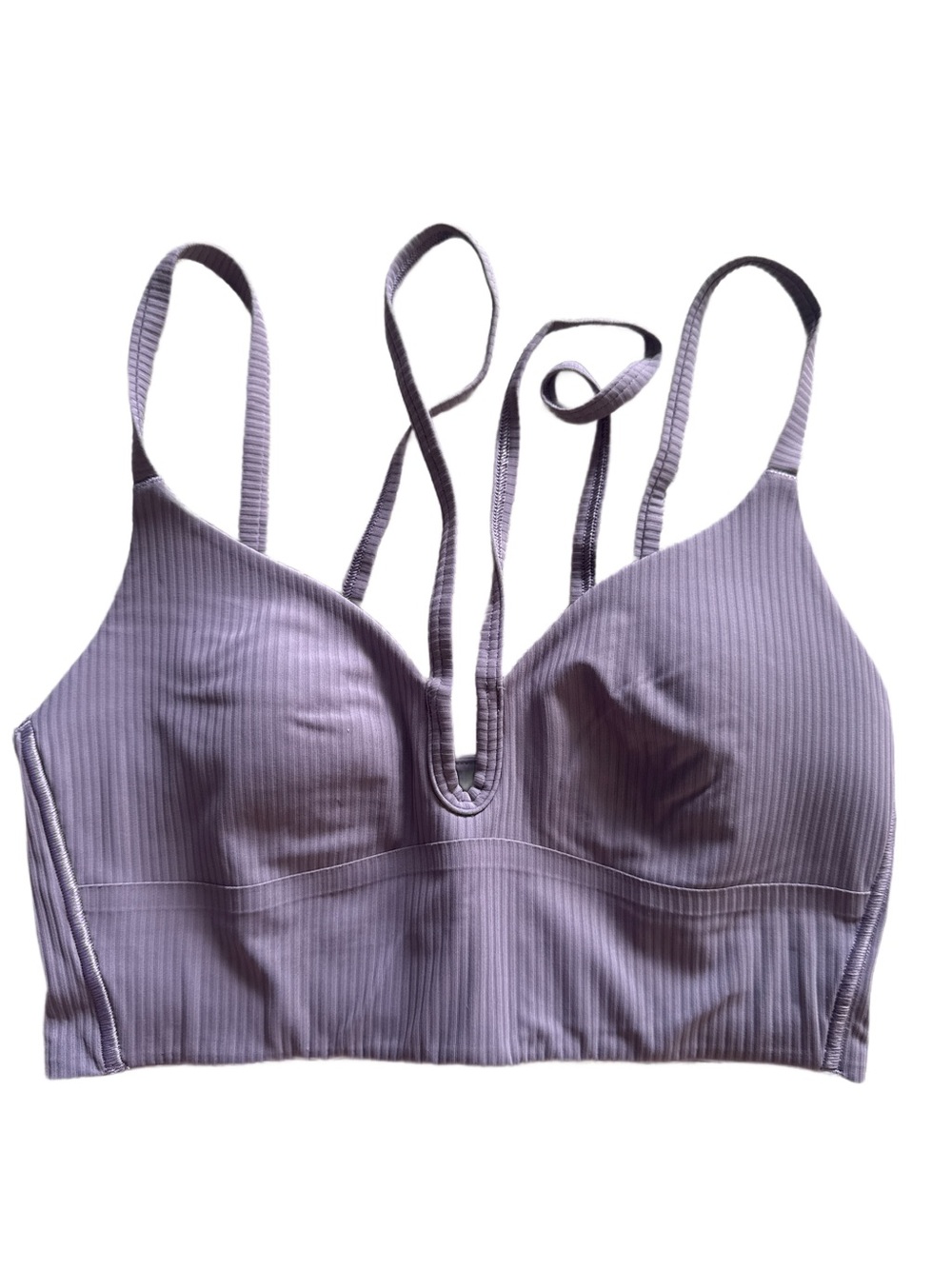 Lululemon Ribbed Strappy Bra Lavender Size 4